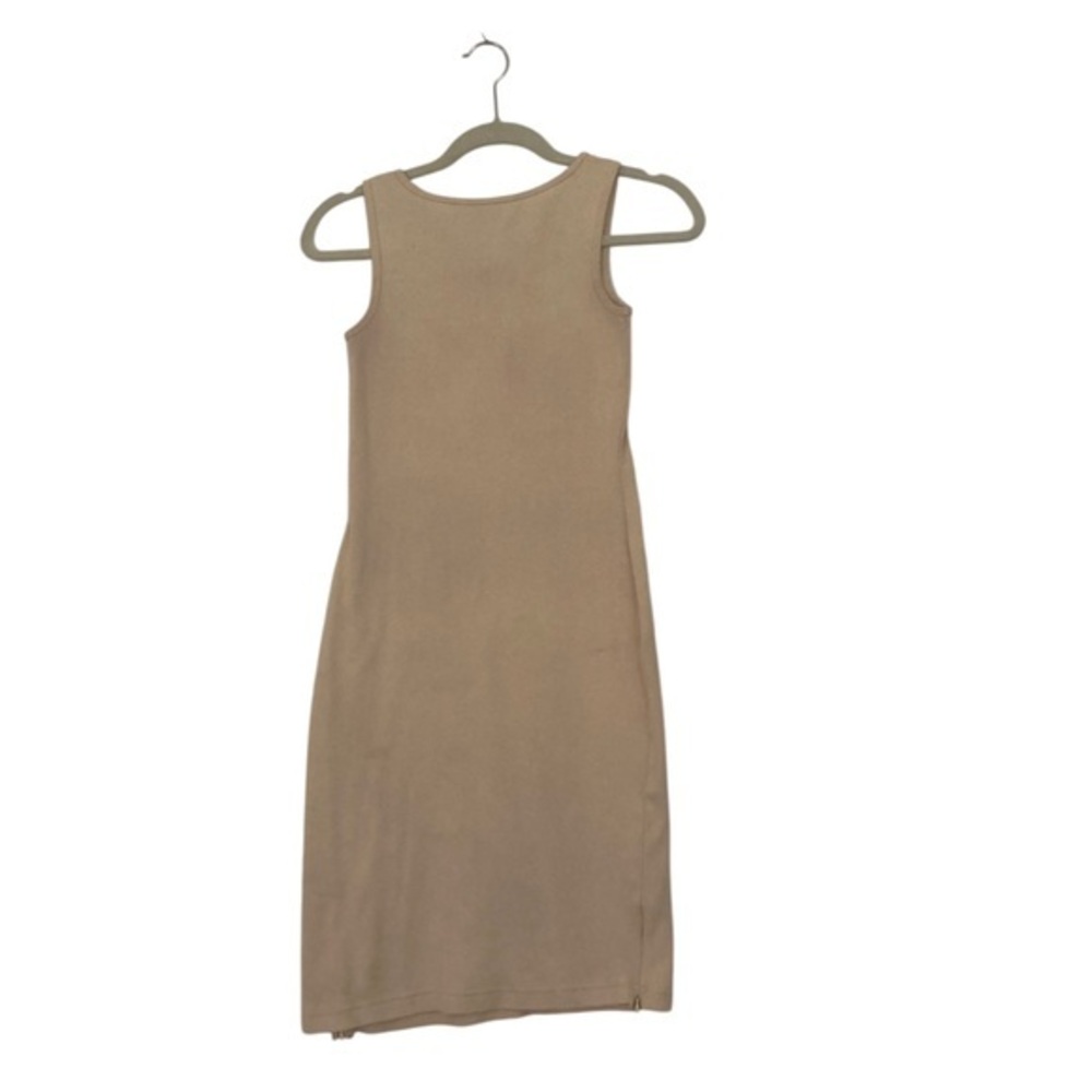 Ralph Lauren Tan Sheath Midi Dress